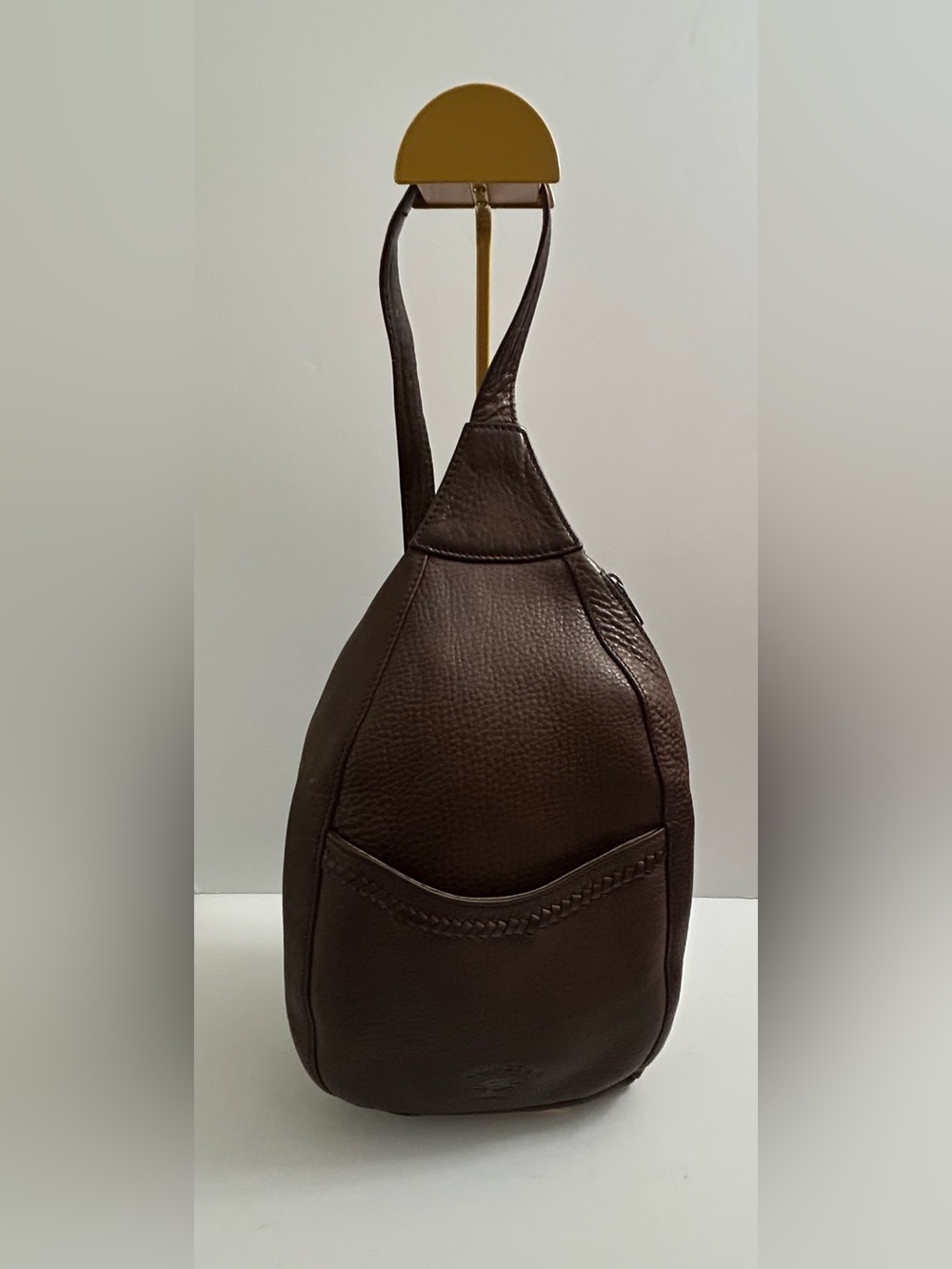 Ellington Dark Brown Leather Backpack Sling